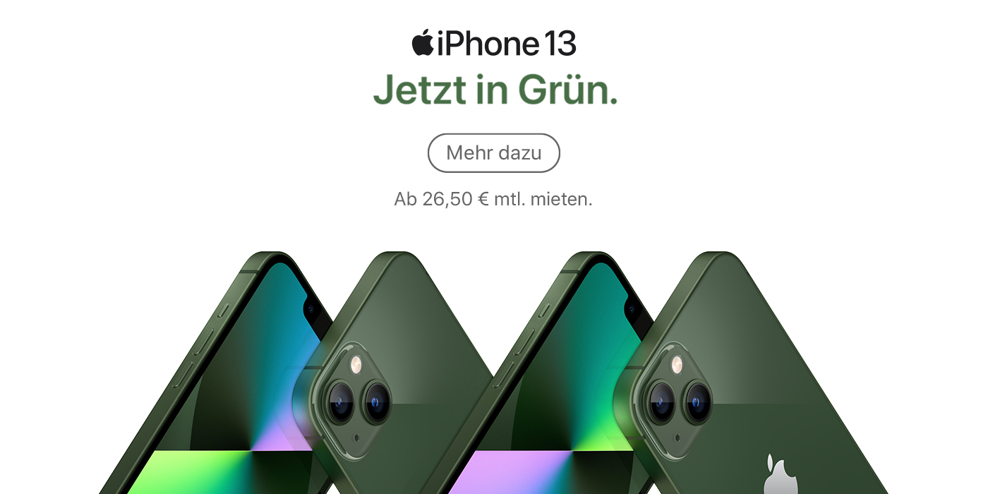 iPhone 13. Jetzt in Grün.